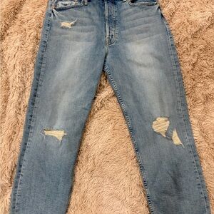 Women’s Distressed Blue Jeans